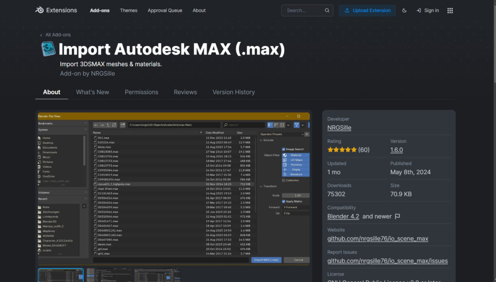 Autodesk MAX Importer for Blender